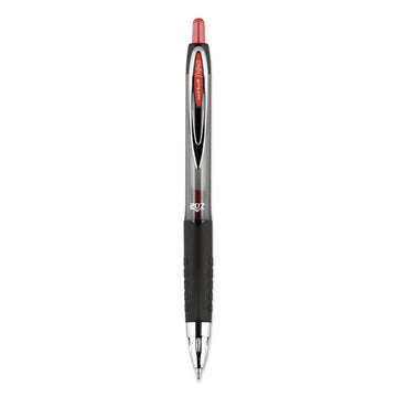 uni-ball® Signo 207 Gel Pen, Retractable, Medium 0.7 Mm, Red Ink, Smoke-black-red Barrel, Dozen freeshipping - TVN Wholesale